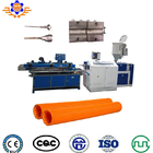 HDPE PP Corrugated Pipe Machine Single Wall Plastic Production Line 63MM