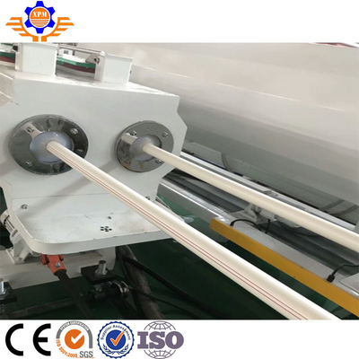 Automatic 50MM PVC Plastic Pipe Extrusion Line High Speed Conical Twin Screw Extruder