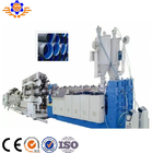 Plastic PE Conical Twin Screw Extruder Machine For Single Wall Corrugated Pipe