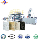 400 - 600kg/H Pvc Marble Sheet Production Line Profile Extrusion Line Making Machines