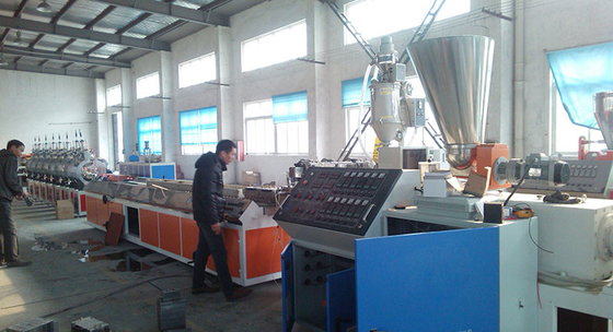 75kw Pvc Marble Sheet Making Machine Profile Extrusion Line Skirting Wall Decking Profile