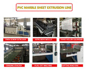 75kw Pvc Marble Sheet Making Machine Profile Extrusion Line Skirting Wall Decking Profile