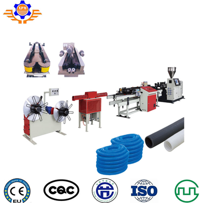 SaiJia Plastic Single Wall Flexible PE PVC PP Corrugated Drainage Pipe Making Machine Production Line