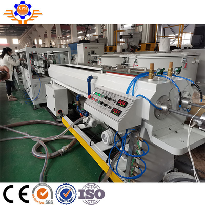 Automatic 50 - 160MM PVC Plastic Pipe Extrusion Line High Speed Conical Twin Screw Extruder