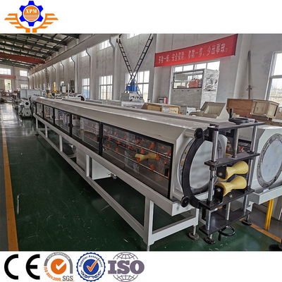 110KW Sanitary Plumbing Plastic HDPE Pipe Production Line With Calibration Cooling Tanks