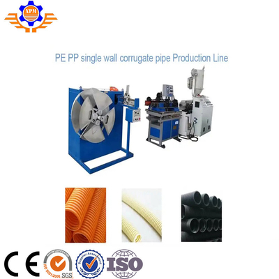 Multi Layers Polyethylene Pipe Production Line Haul Offs Cutter Units Single Screw Extruder Machine