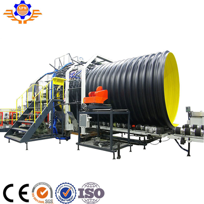 6m 110mm PE PP PVC Pipe Extrusion Line Pvc Single Wall Corrugated Pipe Line