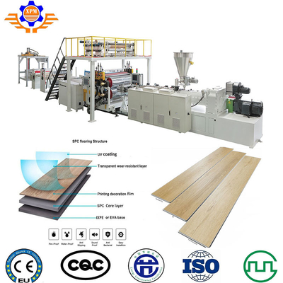 8mm Multi Layer SPC PVC Floor Extruder Making Machine Vinyl Plank Lvt Flooring Production Line