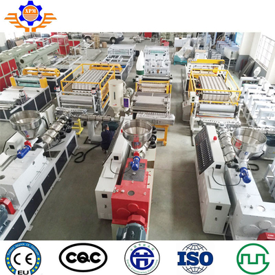 1000kg/Hr Plastic PVC WPC Glazed Roof Corrugated Roof Sheet Making Machine Line